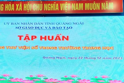 TẬP HUẤN XÂY DỰNG THƯ VIỆN SỐ TRONG TRƯỜNG TRUNG HỌC