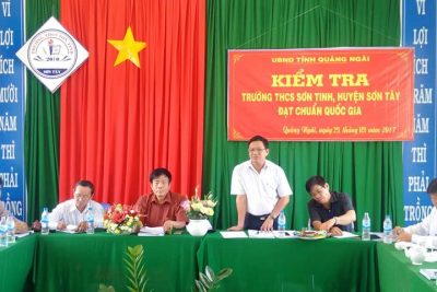 Kiểm tra, thẩm định trường Ok365com đạt chuẩn quốc gia tại huyện Sơn Tây