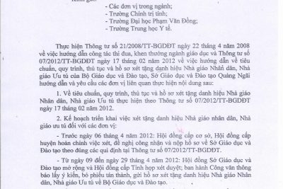 Ok365pp com công tác xét tặng danh hiệu NGND, NGƯT năm 2012