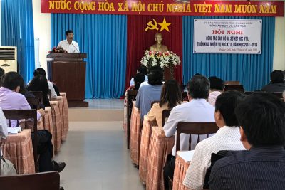 Hội nghị sơ kết học kỳ I, triển khai Ok365m học kỳ II, năm học 2018 – 2019