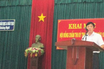 Sở Giáo dục và Đào tạo Ok365pp com: Khai mạc Hội đồng chấm thi tuyển sinh vào lớp 10 năm học 2017-2018