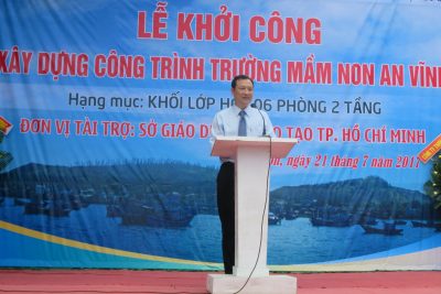 Sở Giáo dục và Đào tạo thành phố Hồ Chí Minh – Ok365 con huyện Lý Sơn: Tổ chức Lễ khởi công Công trình Trường mầm non xã An Vĩnh.
