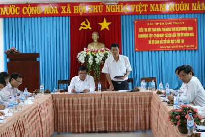 Đoàn công tác Ban Tuyên giáo Tỉnh ủy Ok365pp com kiểm tra tại Sở Giáo dục và Đào tạo