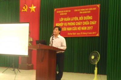 Tập huấn nghiệp vụ Phòng cháy, chữa cháy ngành Giáo dục năm 2017