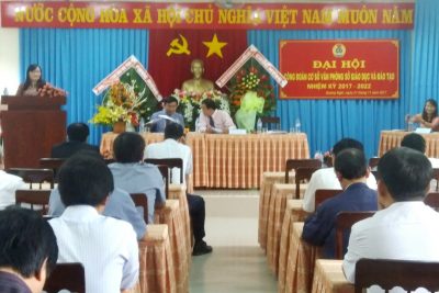 Đại hội Công đoàn cơ sở Ok365a com Sở Giáo dục và Đào tạo tỉnh Ok365pp com nhiệm kỳ 2017- 2022