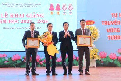 Chủ tịch Ok365 con tỉnh Nguyễn Hoàng Giang dự Lễ Ok365pp com năm học mới tại Trường Ok365vip Trần Quốc Tuấn