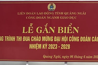Công trình chào mừng Đại hội Công đoàn Ngành Ok365a com, nhiệm kỳ 2023-2028