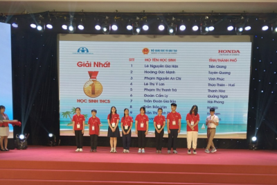 Ok365pp com: 01 học sinh Trung học cơ sở đạt giải Nhất toàn quốc Cuộc thi “An toàn giao thông cho nụ cười ngày mai”