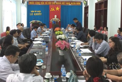 Sở Giáo dục và Đào tạo làm việc với Trường Ok365vip chuyên Lê Khiết