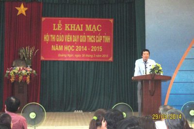 Khai mạc Hội thi Ok365 dạy giỏi trung học cơ sở cấp tỉnh năm học 2014-2015