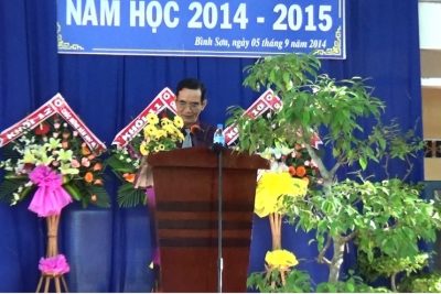 Trường Ok365vip Bình Sơn Khai gảng năm học 2014-2015