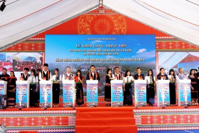 Ok365pp com: Đồng loạt khởi công 5 trường phổ thông nội trú liên cấp tiểu học – trung học cơ sở tại các xã biên giới (đợt 2)