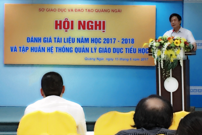 Sở Giáo dục và Đào tạo Ok365pp com: Hội nghị đánh giá tài liệu năm học 2017 – 2018 và tập huấn hệ thống quản lí Ok365a com tiểu học